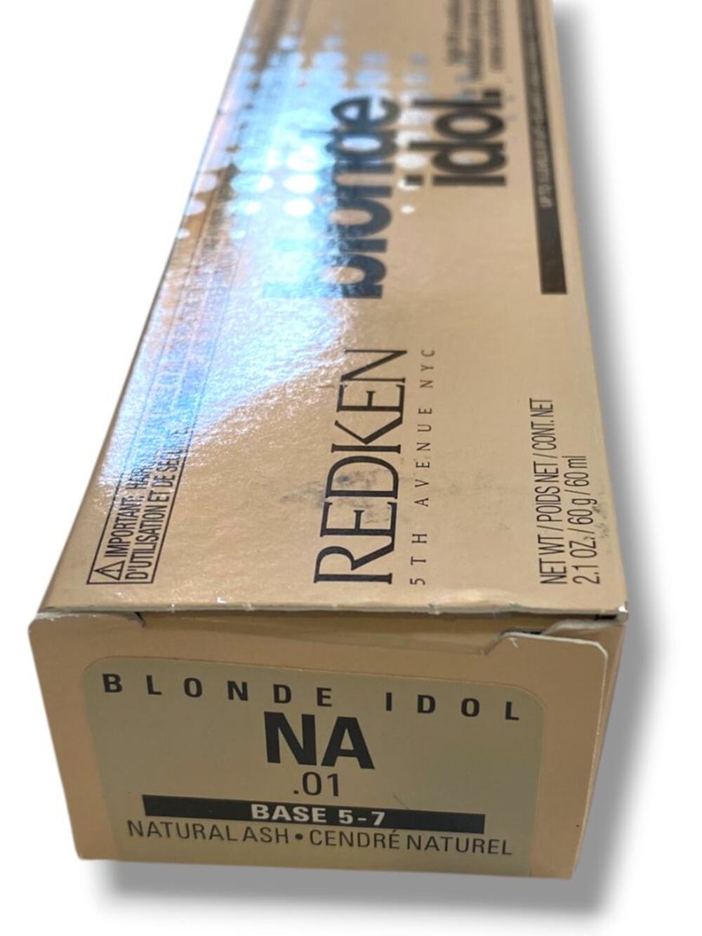 Redken New Blonde Idol Hair NA .01 Natural Ash 2.1 oz Color High Lift Cream